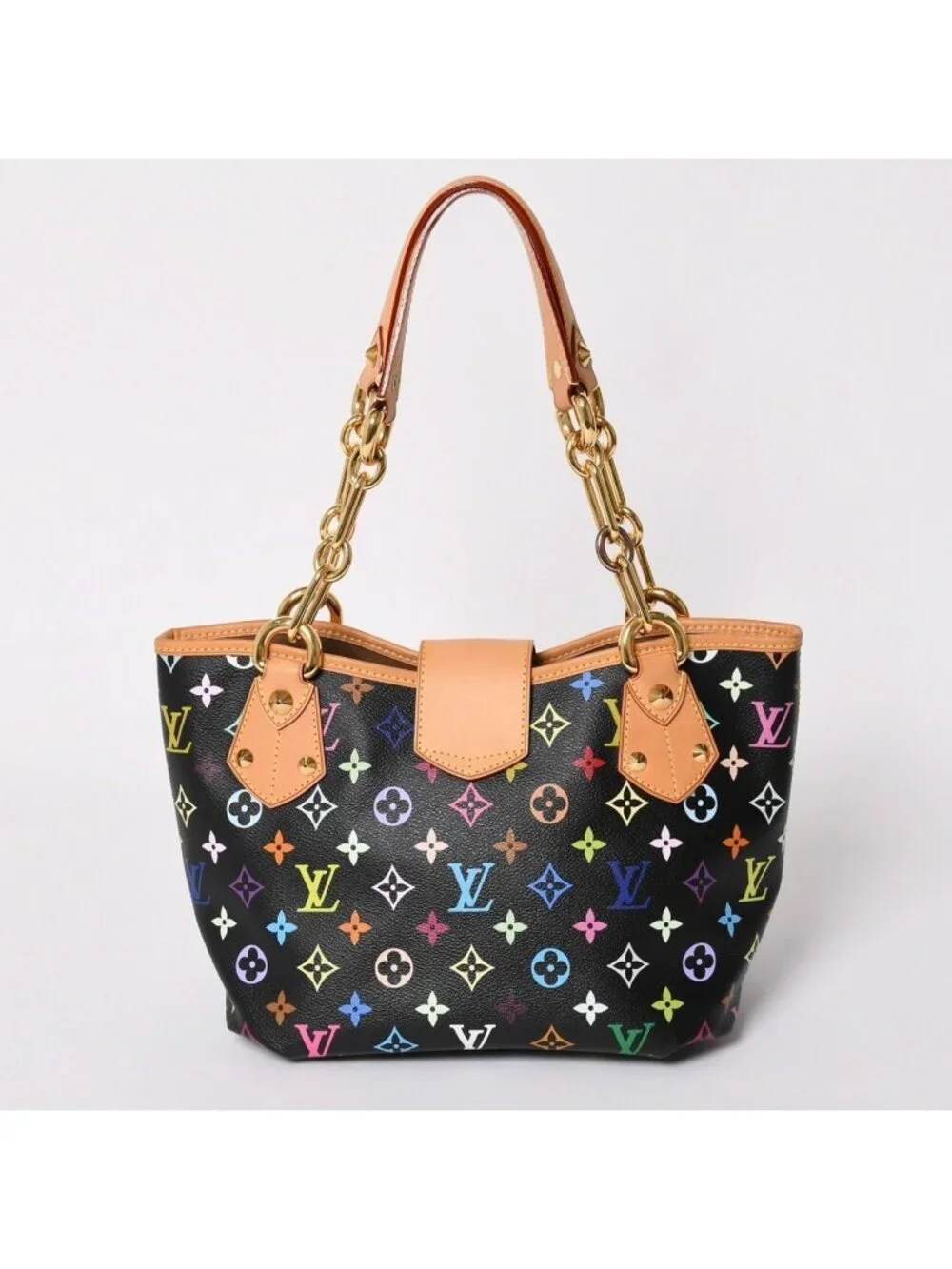 Louis Vuitton Takashi Murakami Monogram Multicolor Annie MM Shoulder Bag Noir